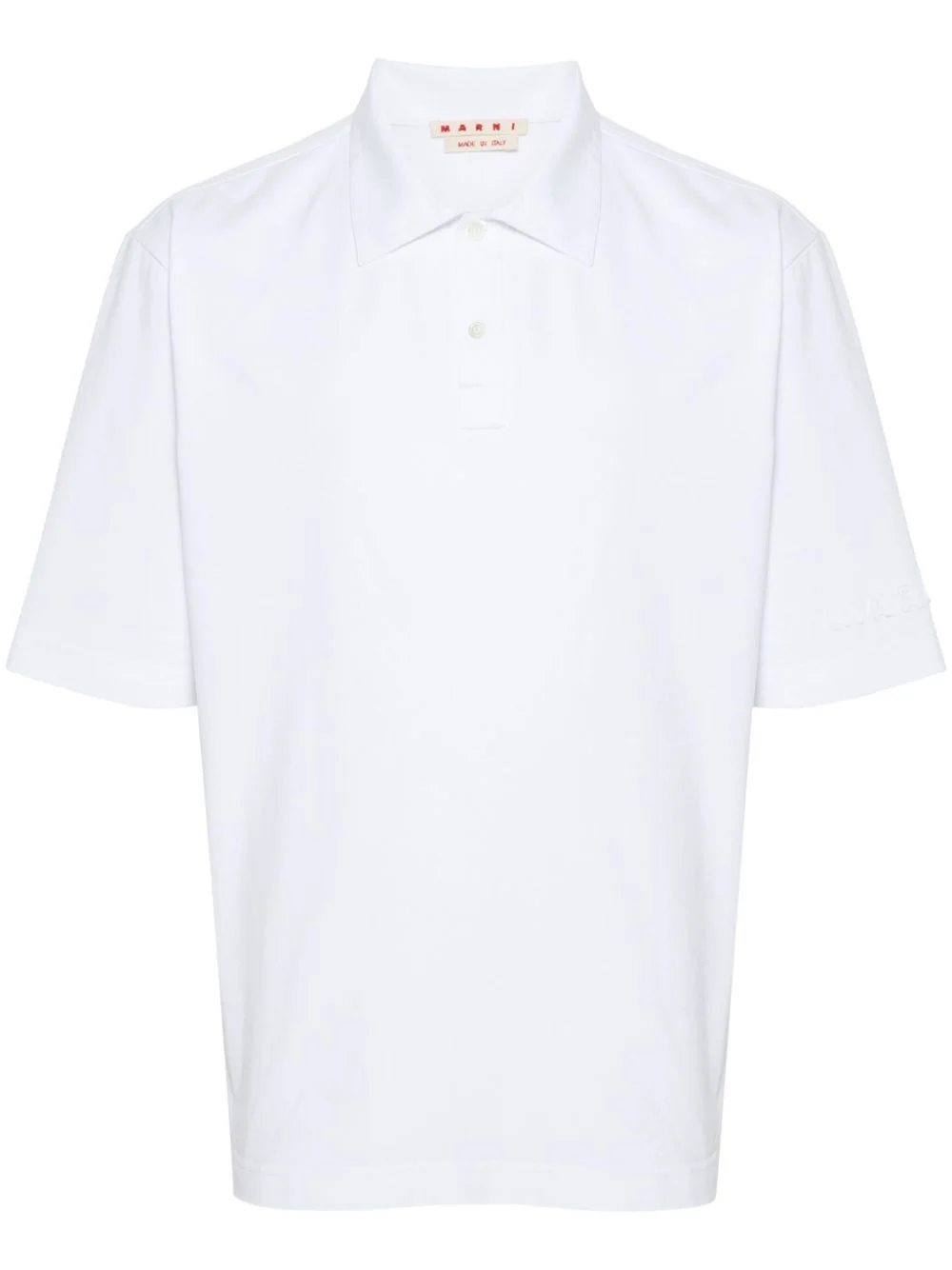 Marni Men Logo Cotton Polo Shirt - 1