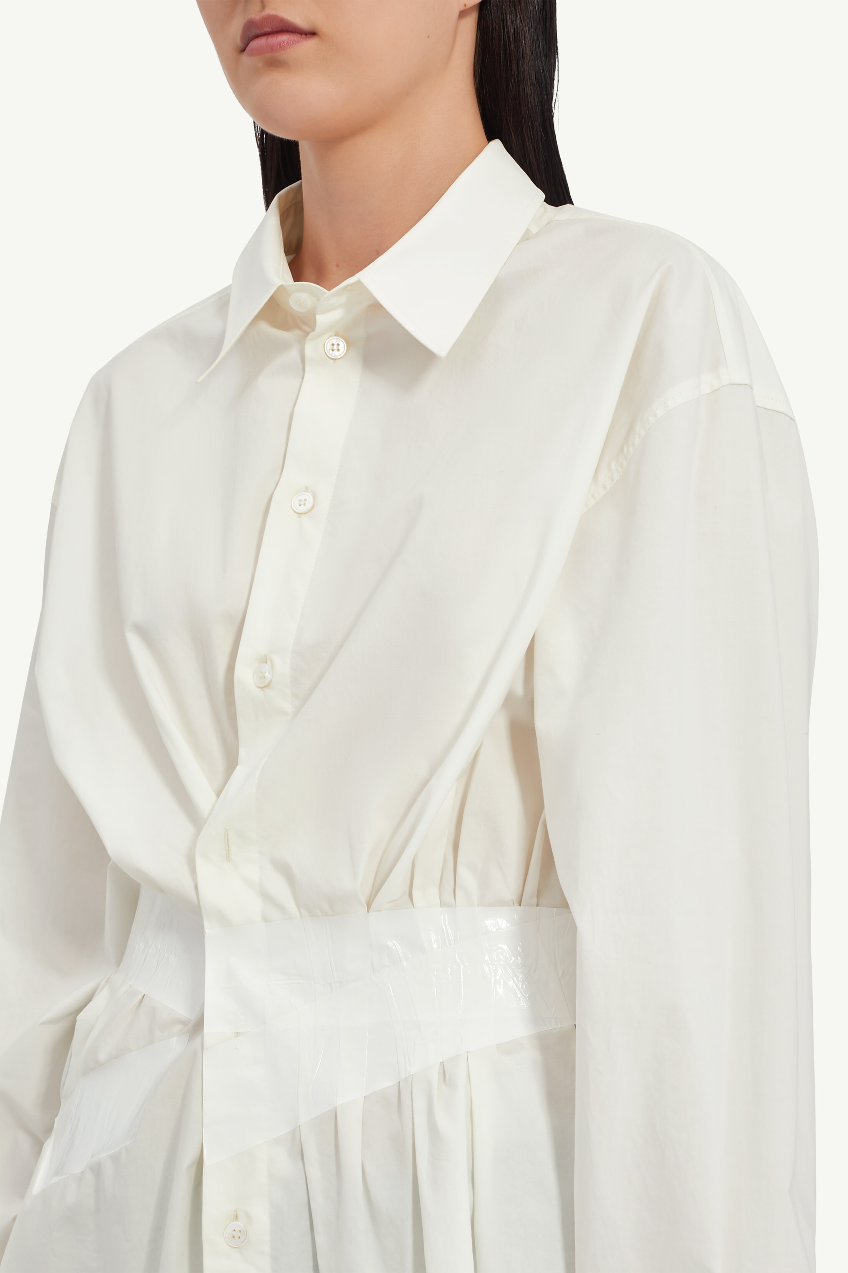 Taped poplin shirt - 5
