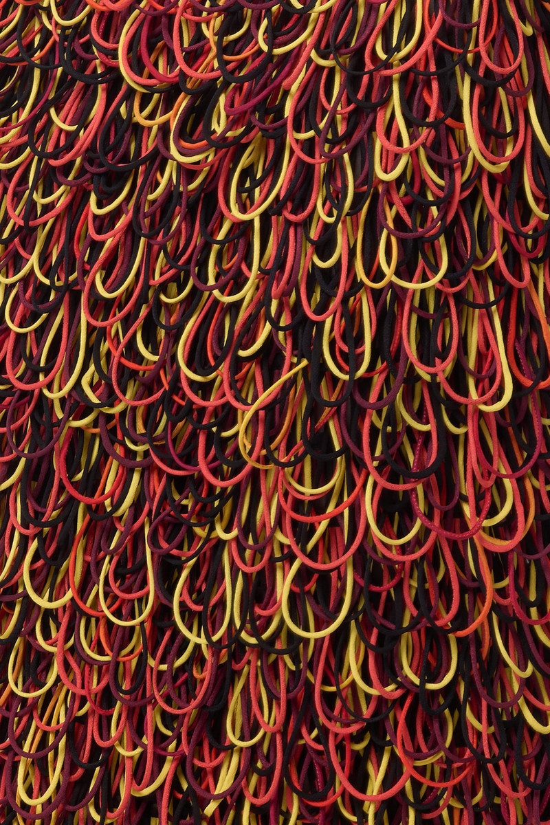 Nimm Maxi Dress in Black Structured Silk Organza 4