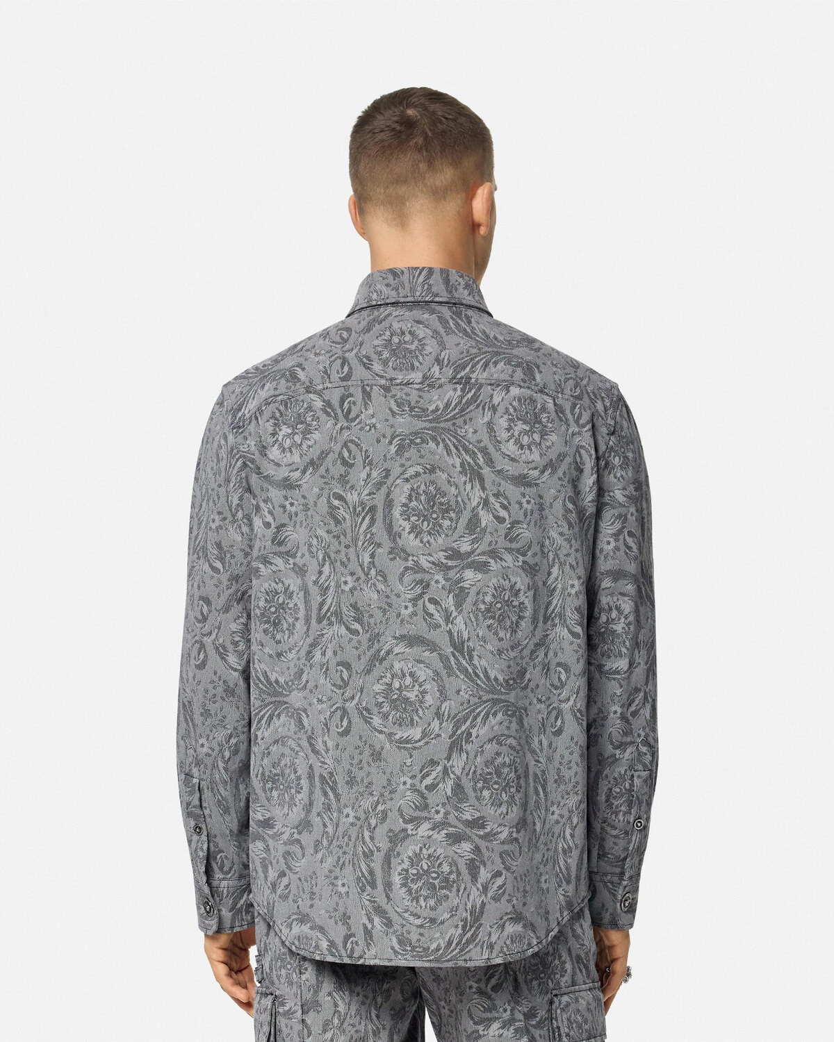 Barocco Jacquard Gabardine Overshirt - 5