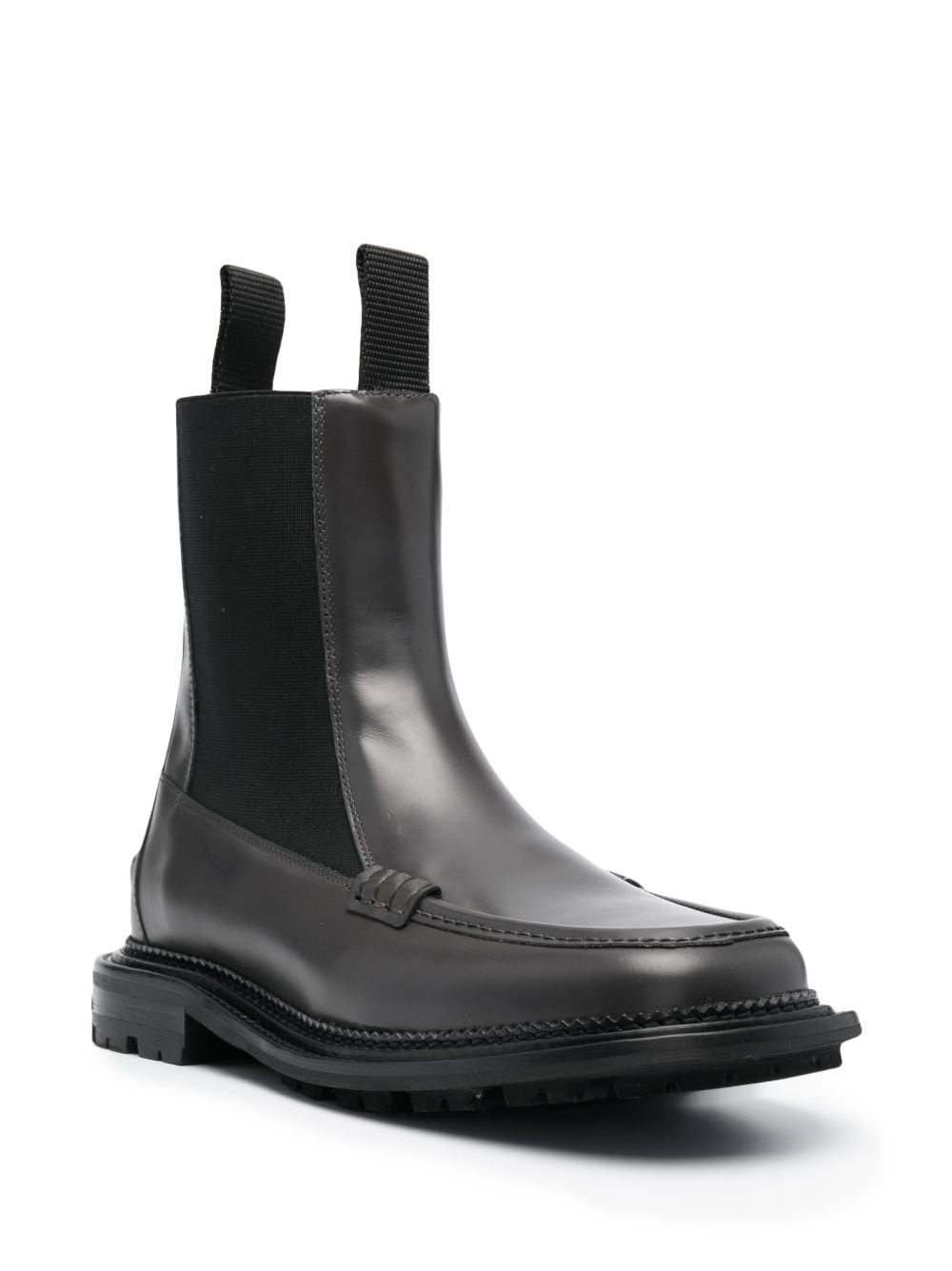 Side Gore ankle leather boots - 2