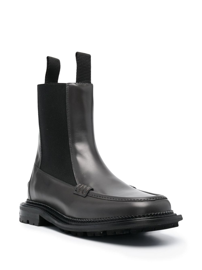 TOGA VIRILIS Side Gore ankle leather boots outlook