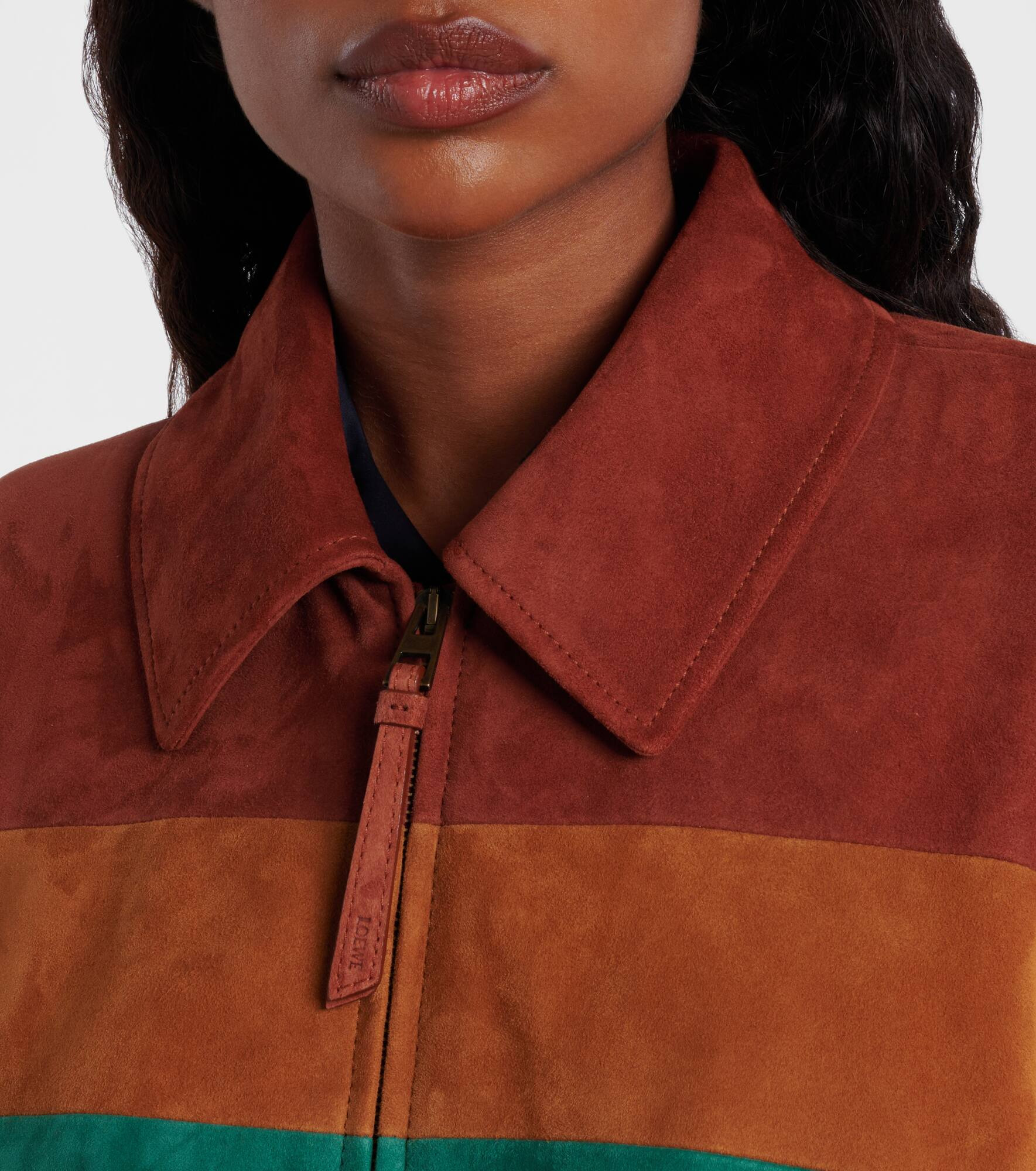 Balloon suede blouson - 4