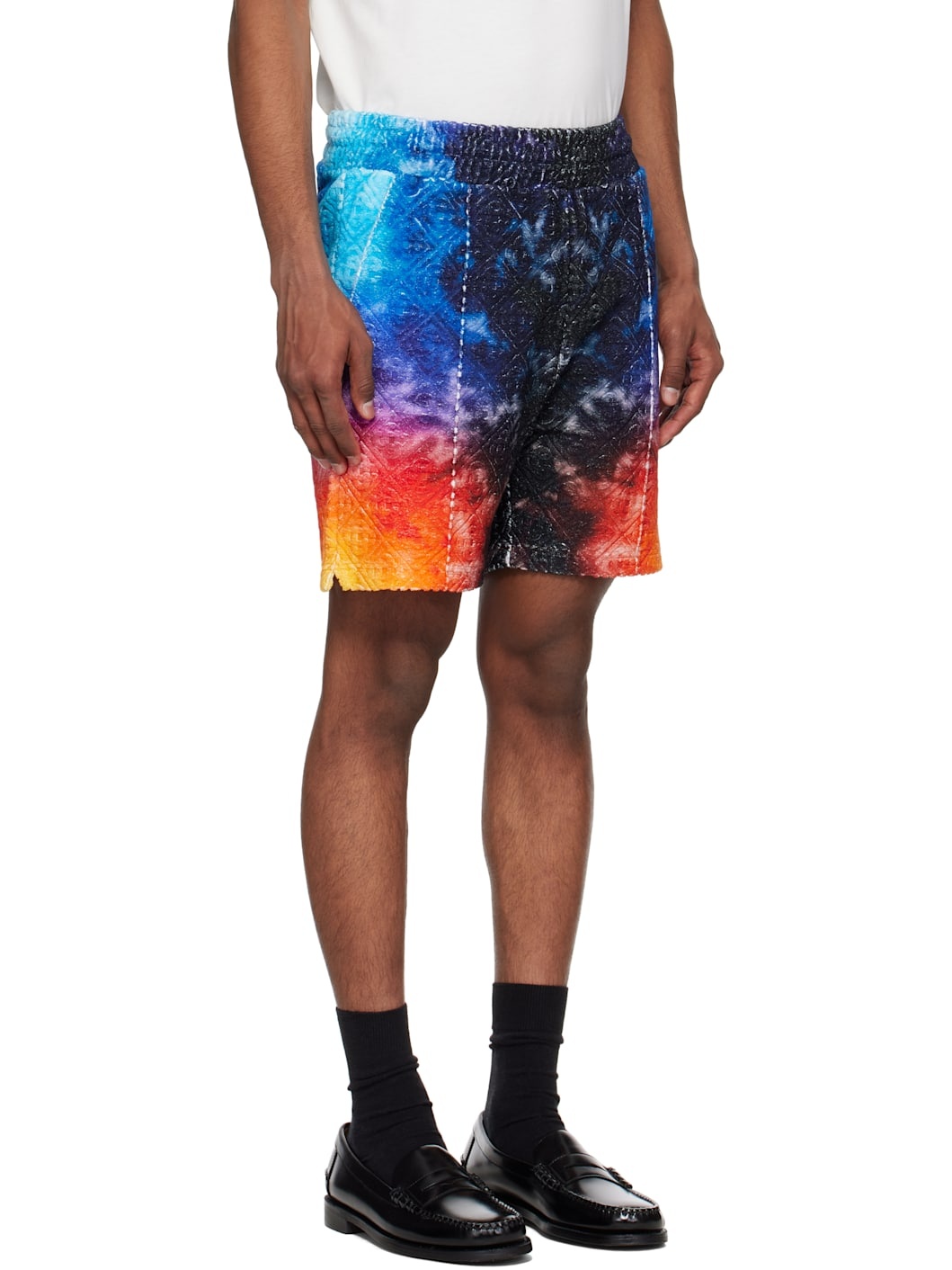 Multicolor Gradient Towelling Shorts - 2