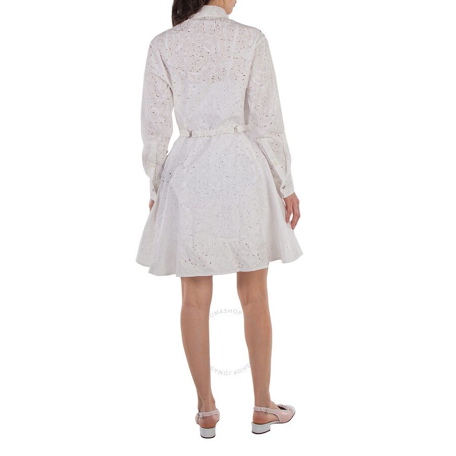 Versace Barocco-Embroidered Cotton Shirtdress - 4