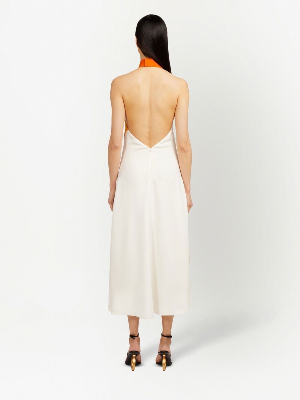 abstract-print halterneck dress - 3