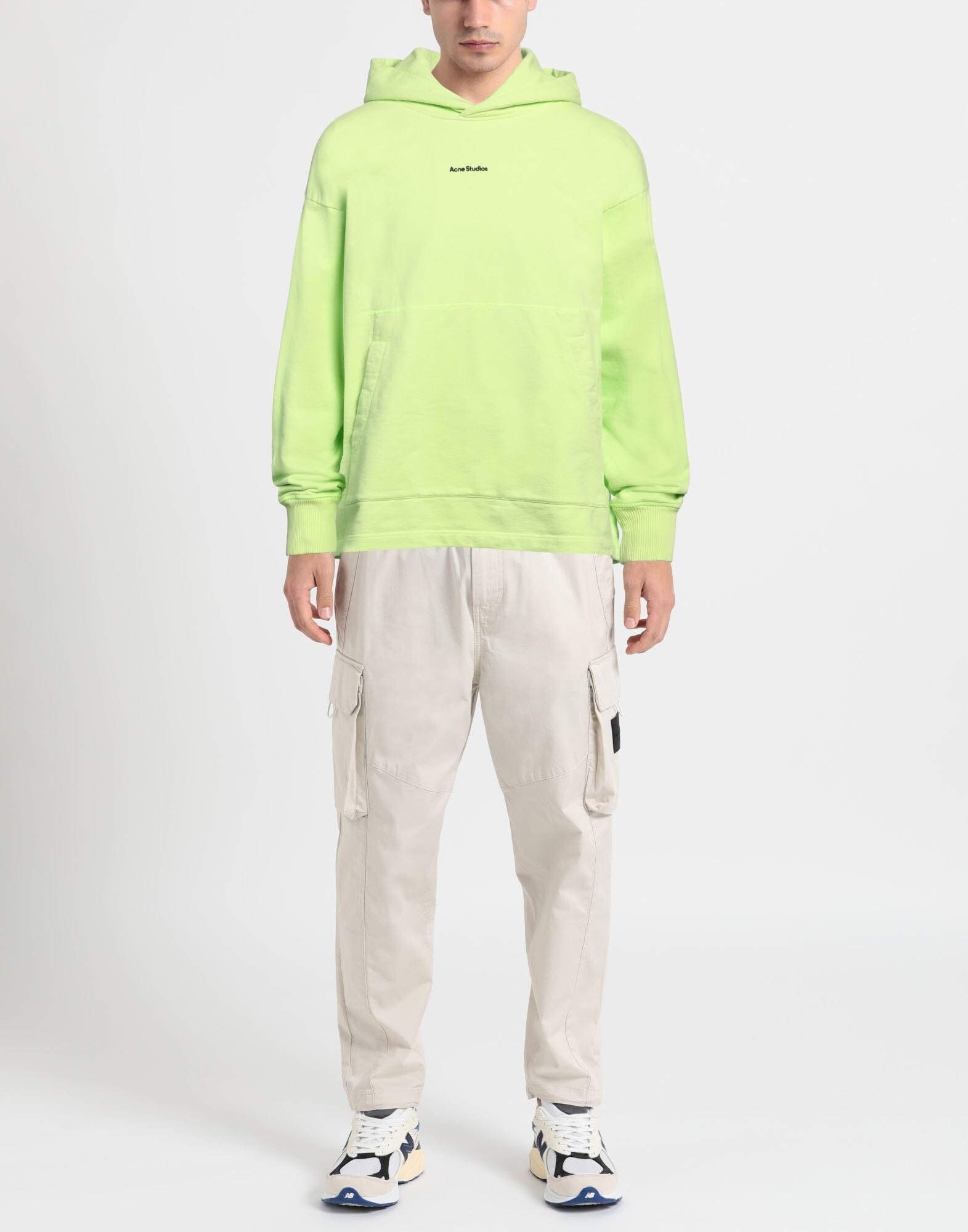 Acid green Men's Hooded Sweatshirt - 2