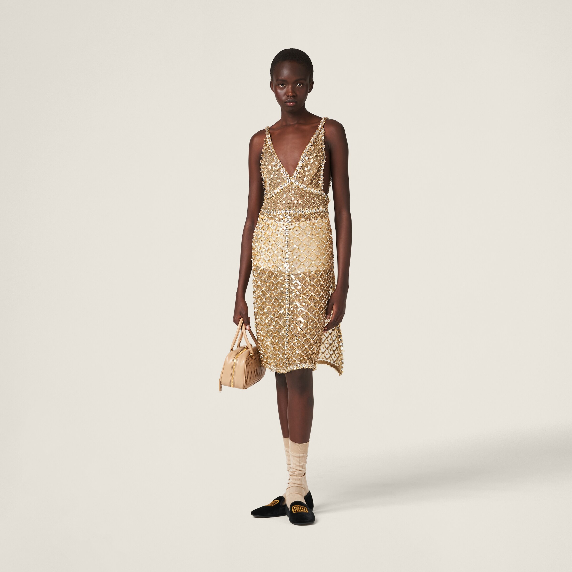 Embroidered organza dress - 2