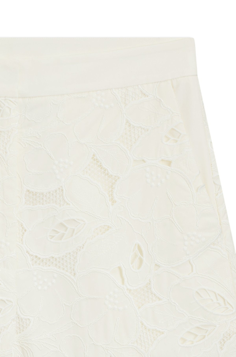 BOSS WIDE-LEG SHORTS WITH BRODERIE ANGLAISE outlook