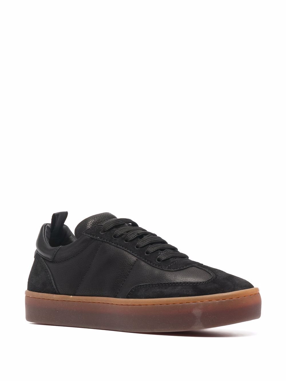 Kombined leather trainers - 2