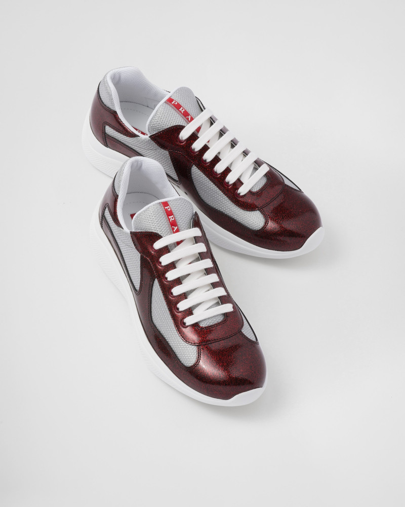 Prada America's Cup patent leather and bike fabric sneakers 4