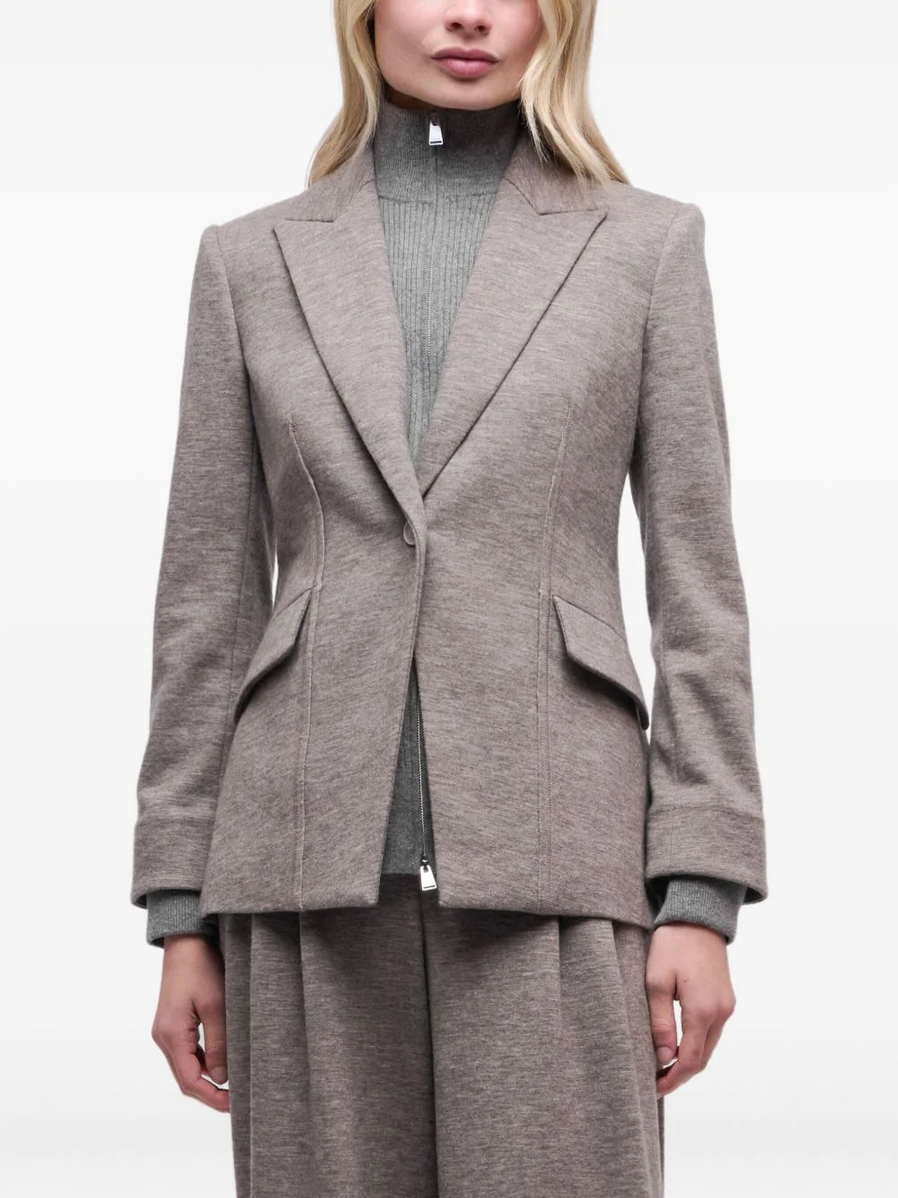 single-breasted blazer - 1