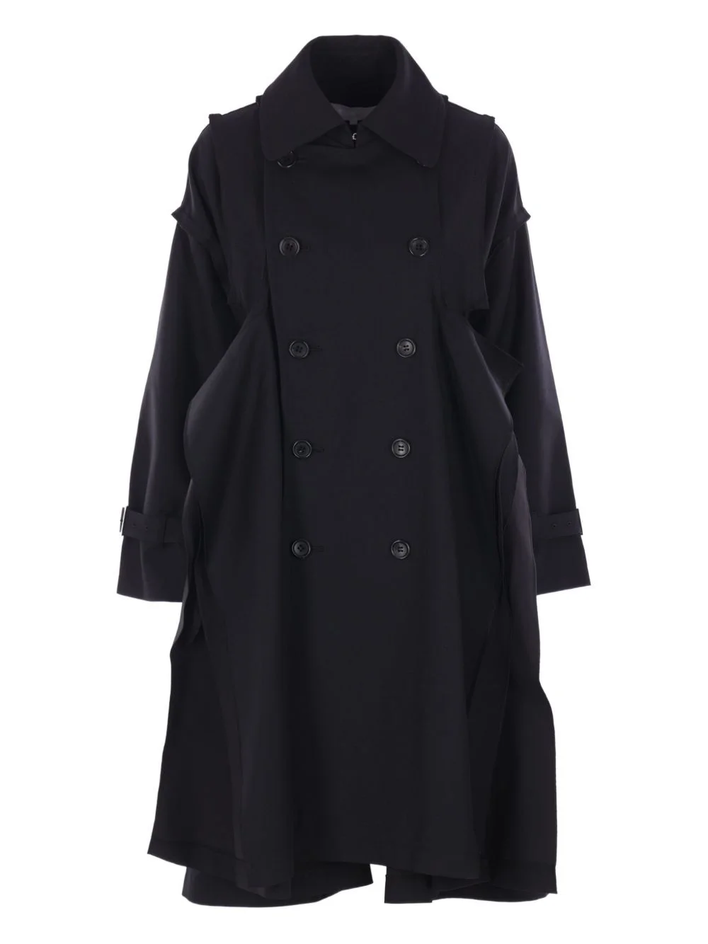 double-breasted trench coat - 1