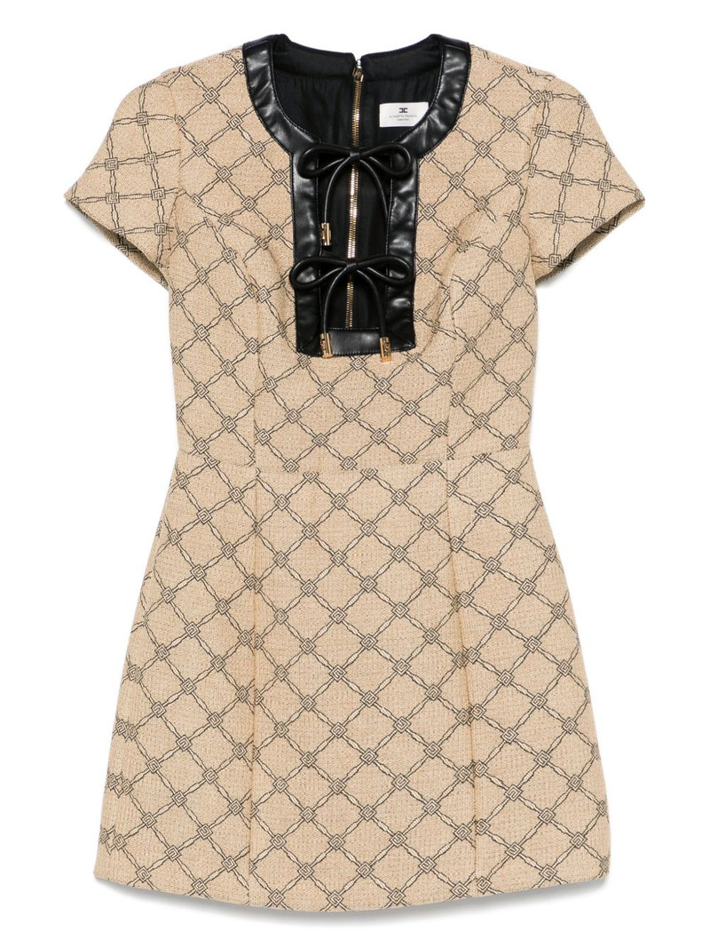 monogram-jacquard dress 1