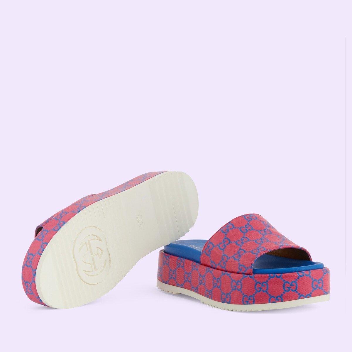 Women's platform slide sandal - 5