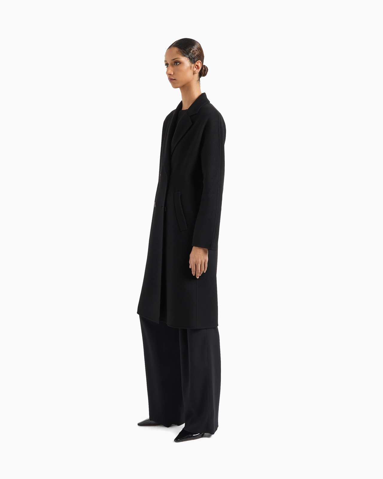Casentino wool and cashmere double-breasted coat - 4