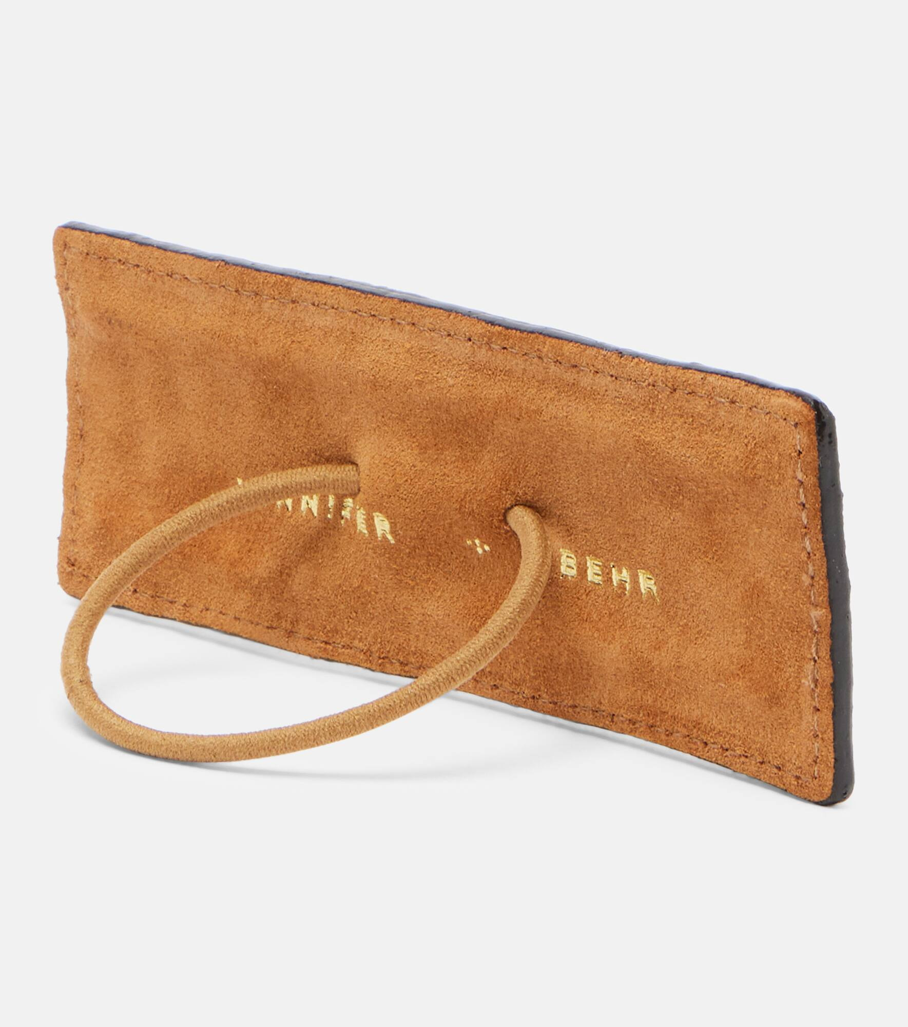 Snake-effect leather hair tie - 2