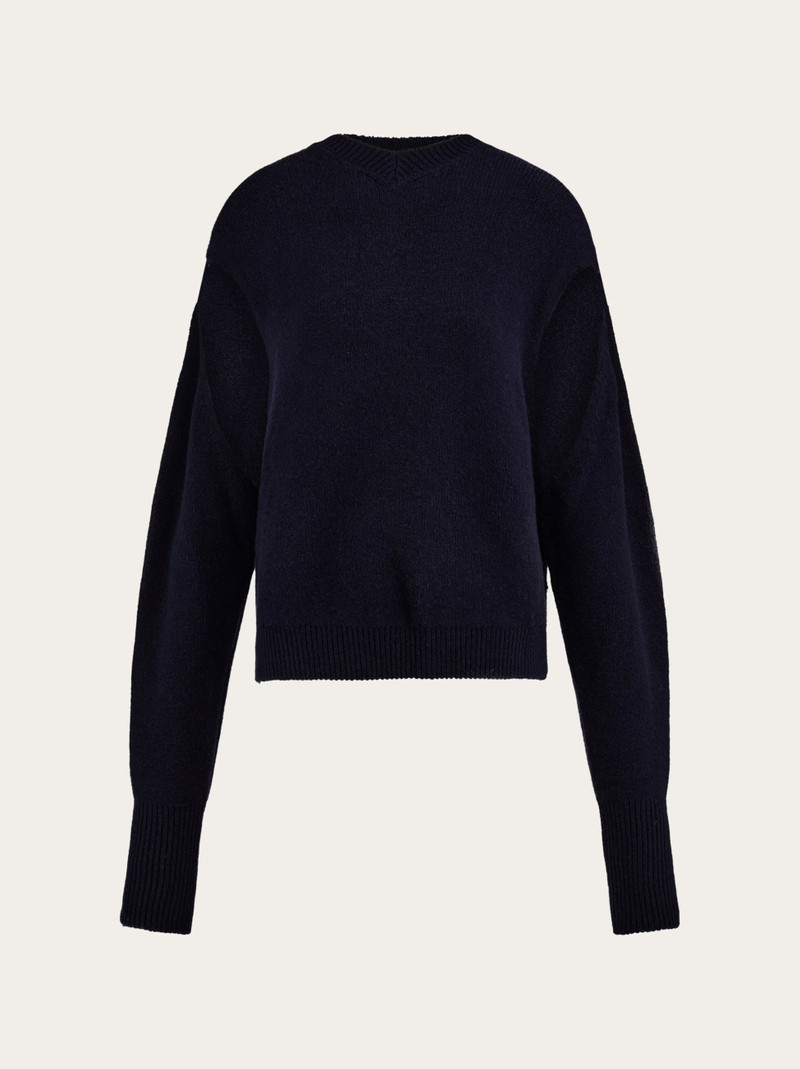 Layered cashmere sweater - 1