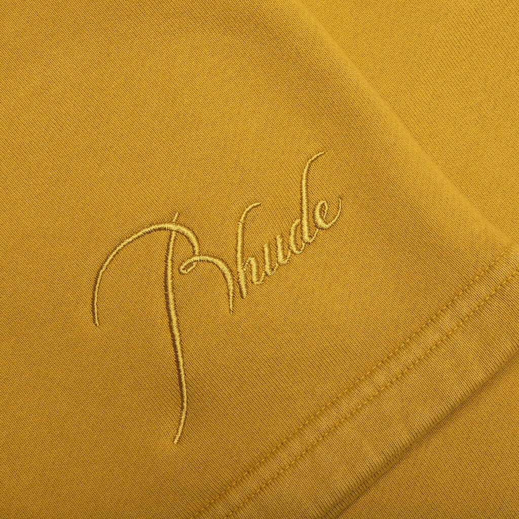 RHUDE SWEATSHORT - MUSTARD - 5