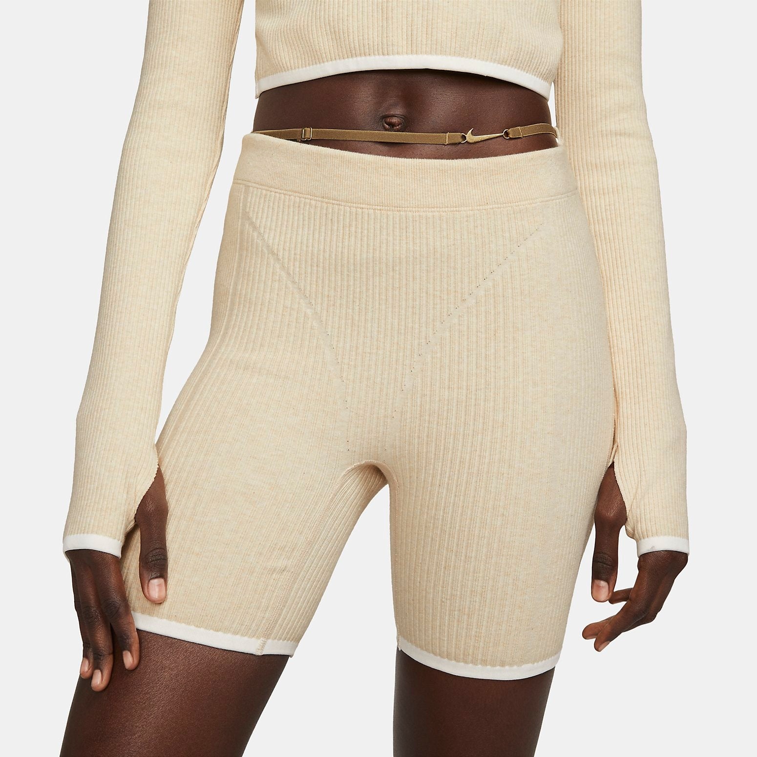 (WMNS) Nike x Jacquemus Le Shorts 'Off White' DN3217-219 - 2