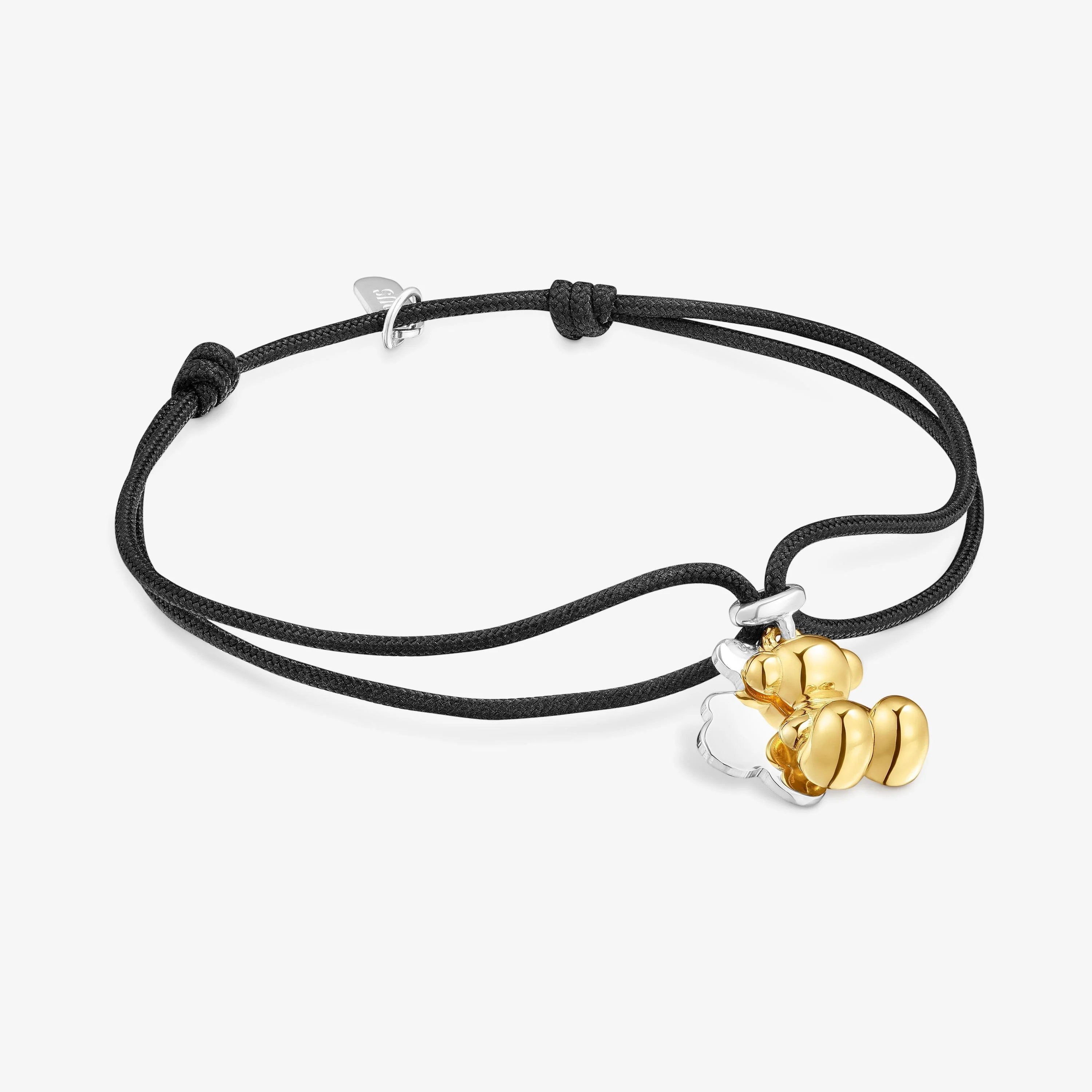 Two-tone nylon Bracelet with double bear Bold Bear - 1