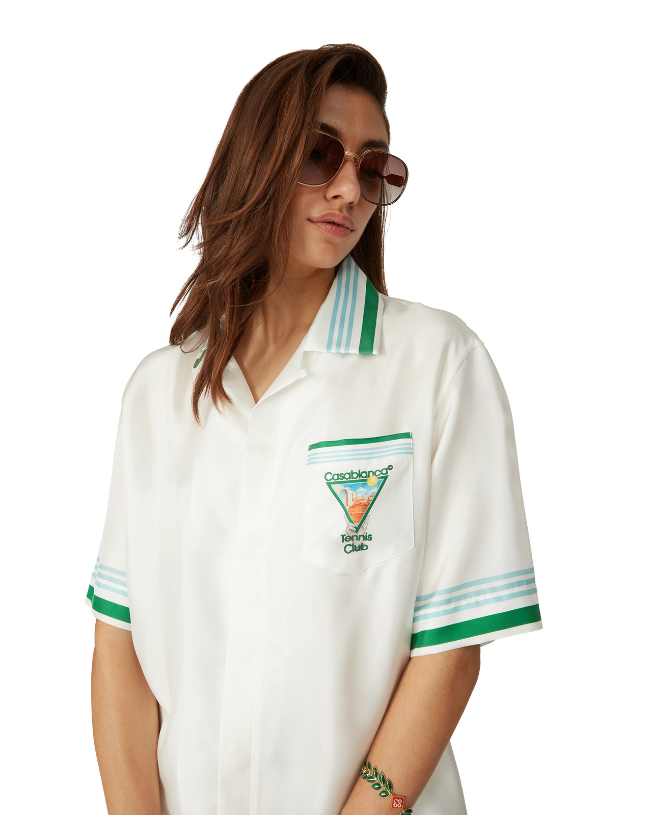 Metaphysical Tennis Icon Silk Shirt | Casablanca Paris - 5