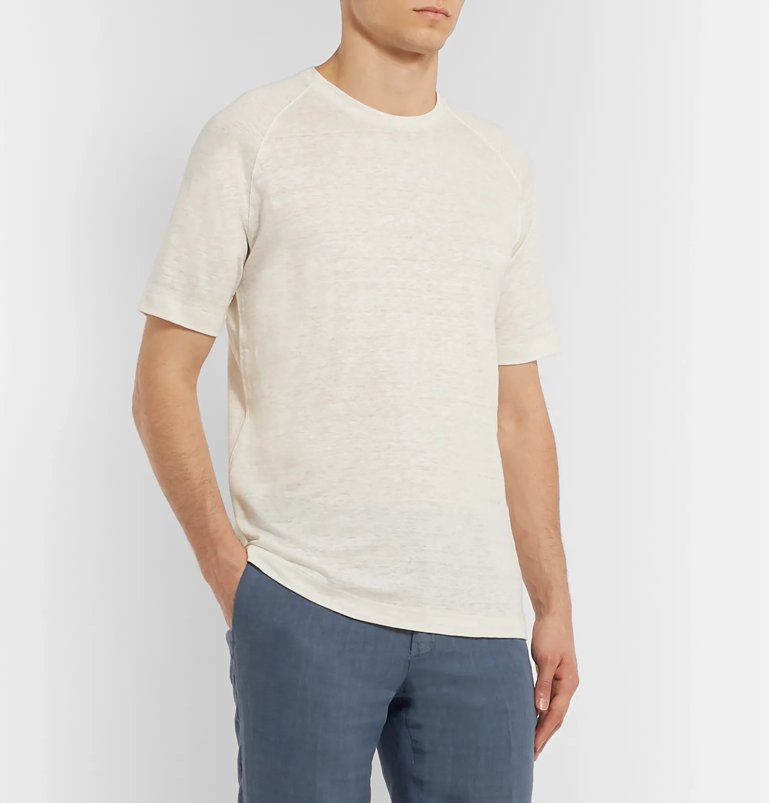 Linen-Jersey T-Shirt - 4