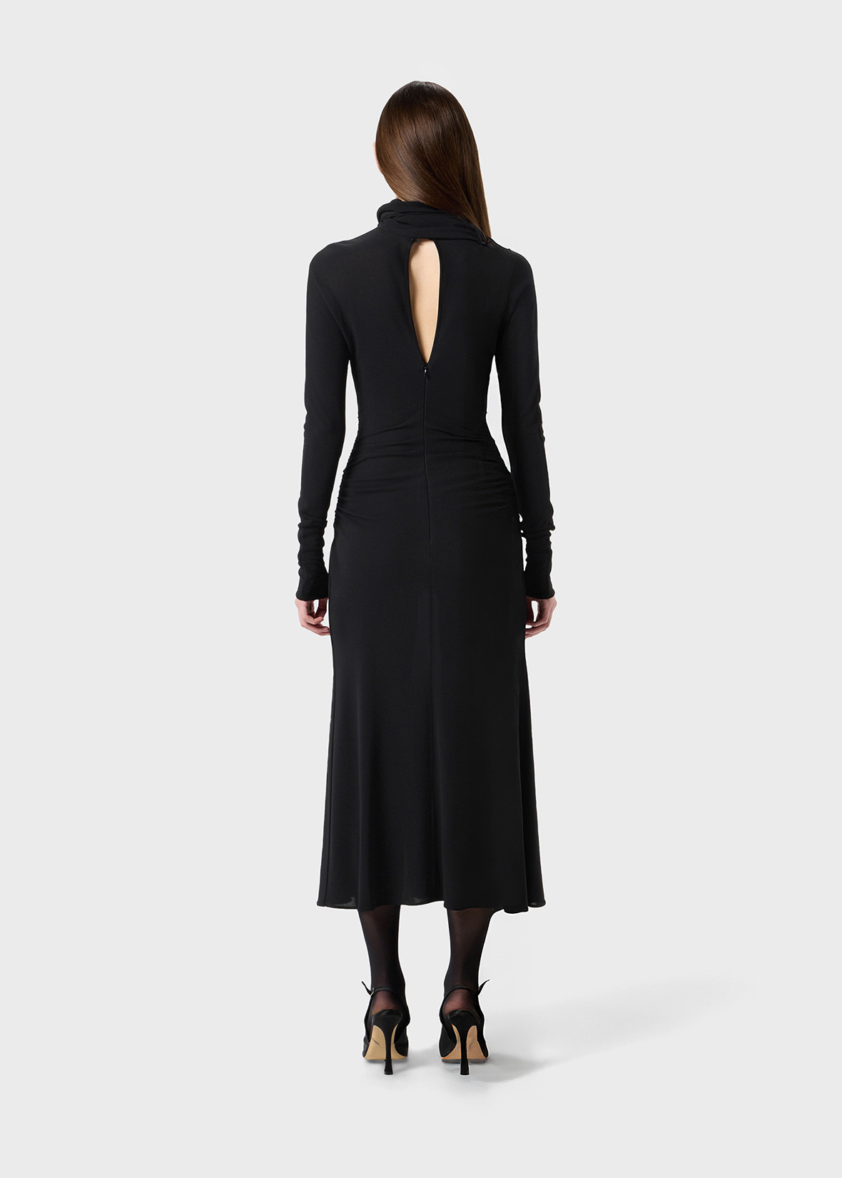 MIDI JERSEY DRESS WITH SCARF - 4