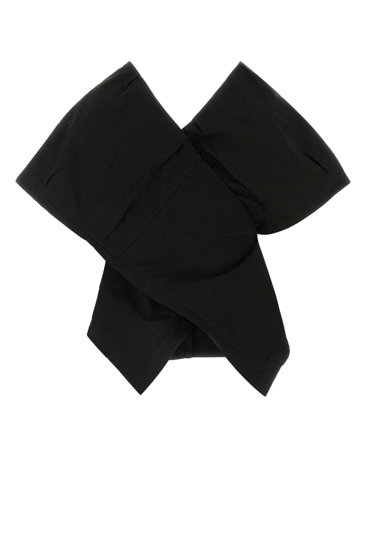 Balenciaga Women Black Cotton Blend Top - 2