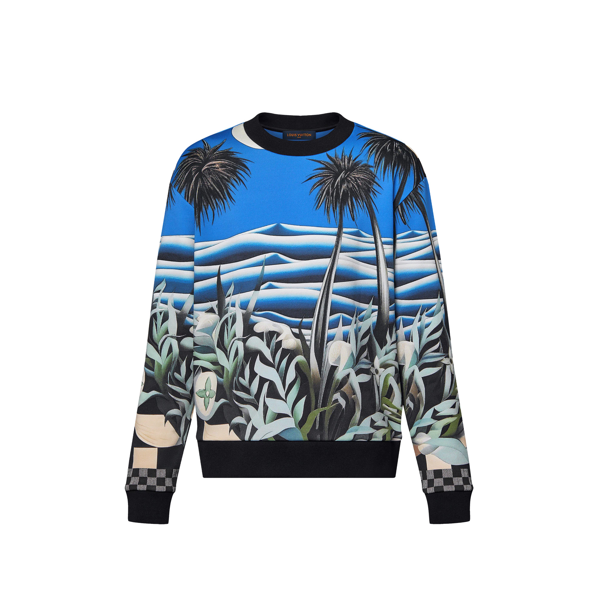 Printed Technical Cotton Sweatshirt - 1