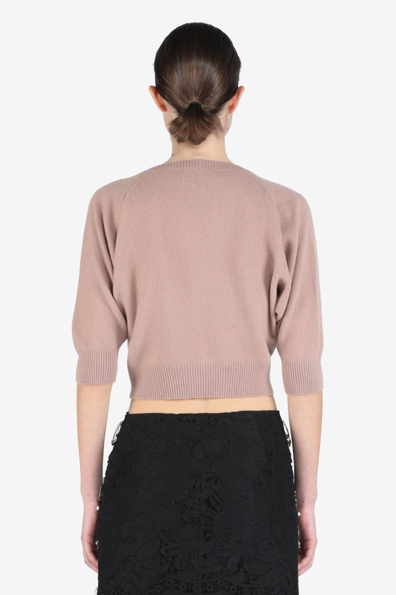 N°21 LOGO-PATCH CROPPED SWEATER outlook