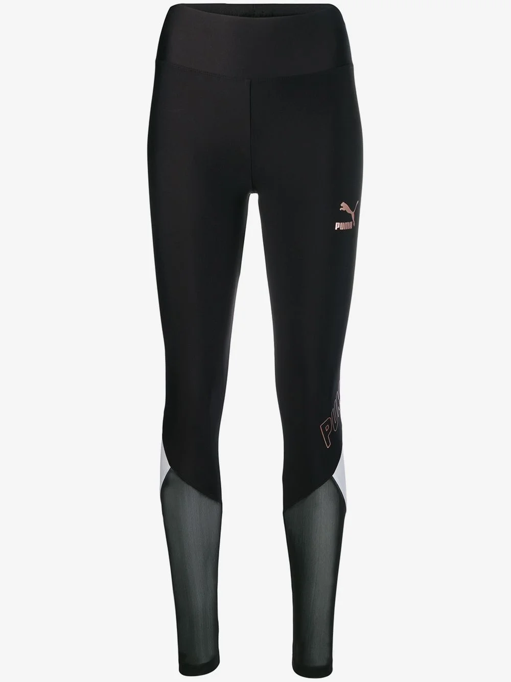 XTG sheer panel leggings - 1