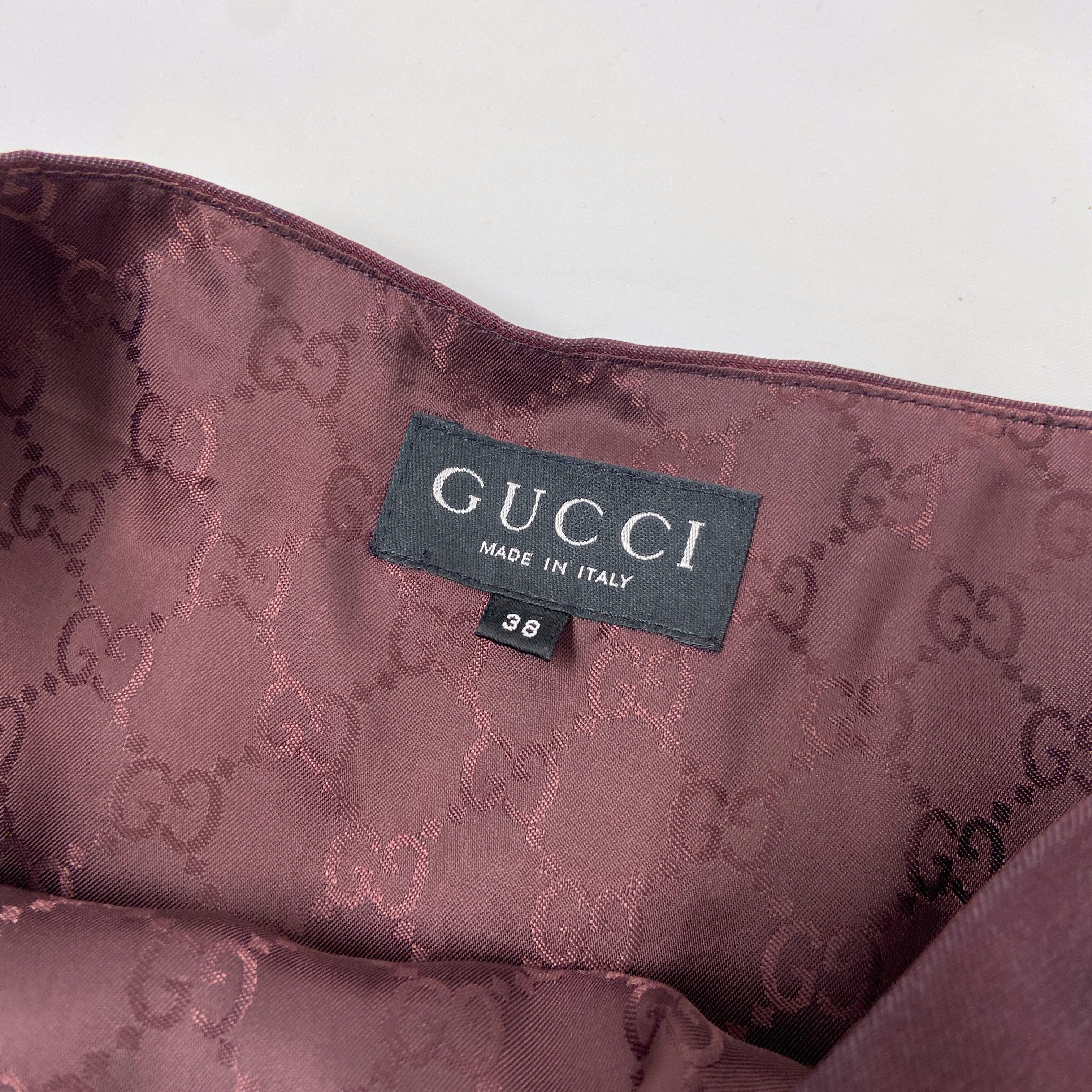 Gucci Spring 1998 Tom Ford Red Satin Pencil Dress 38 - 13