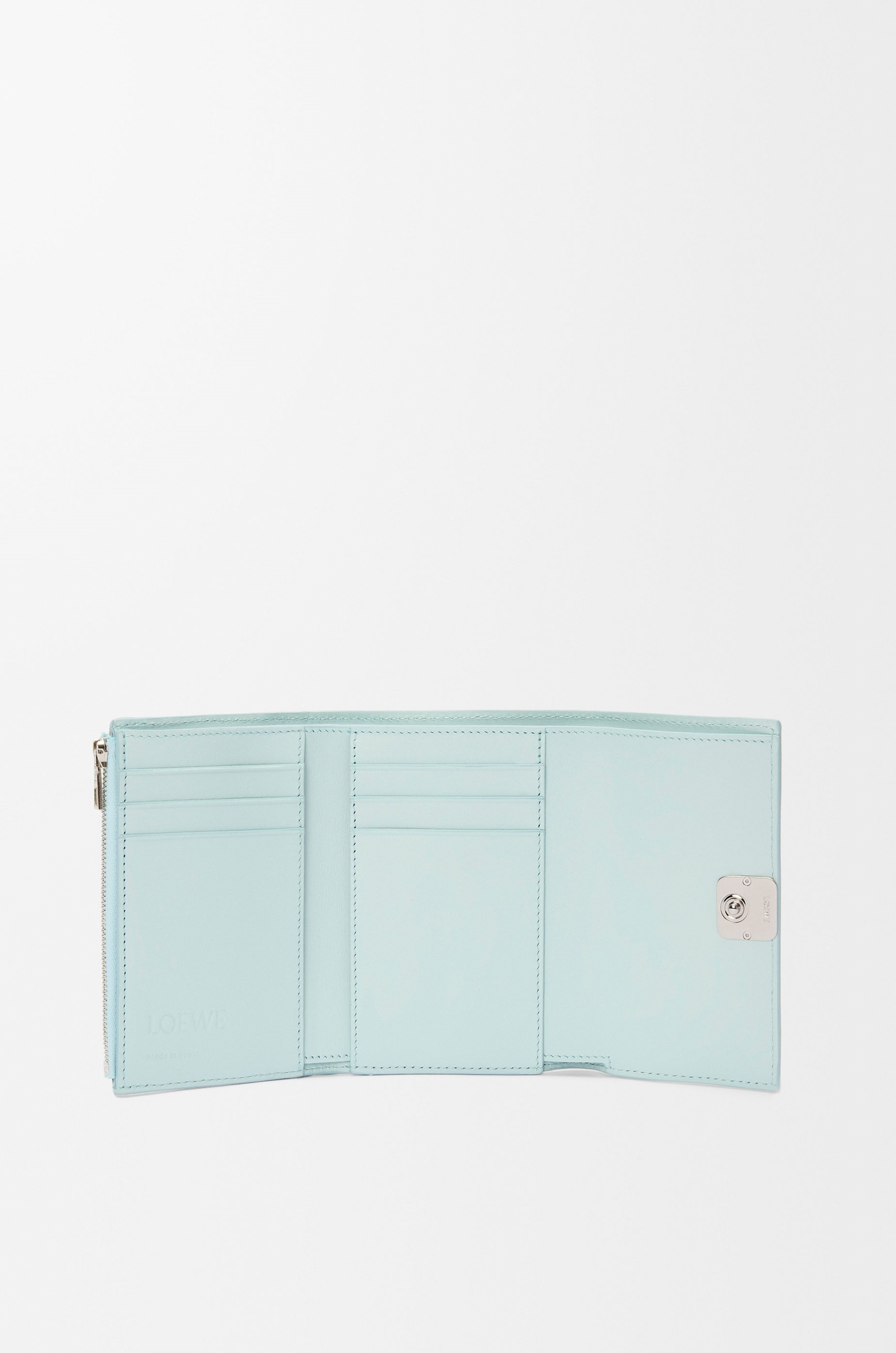 Anagram small vertical wallet in pebble grained calfskin - 2