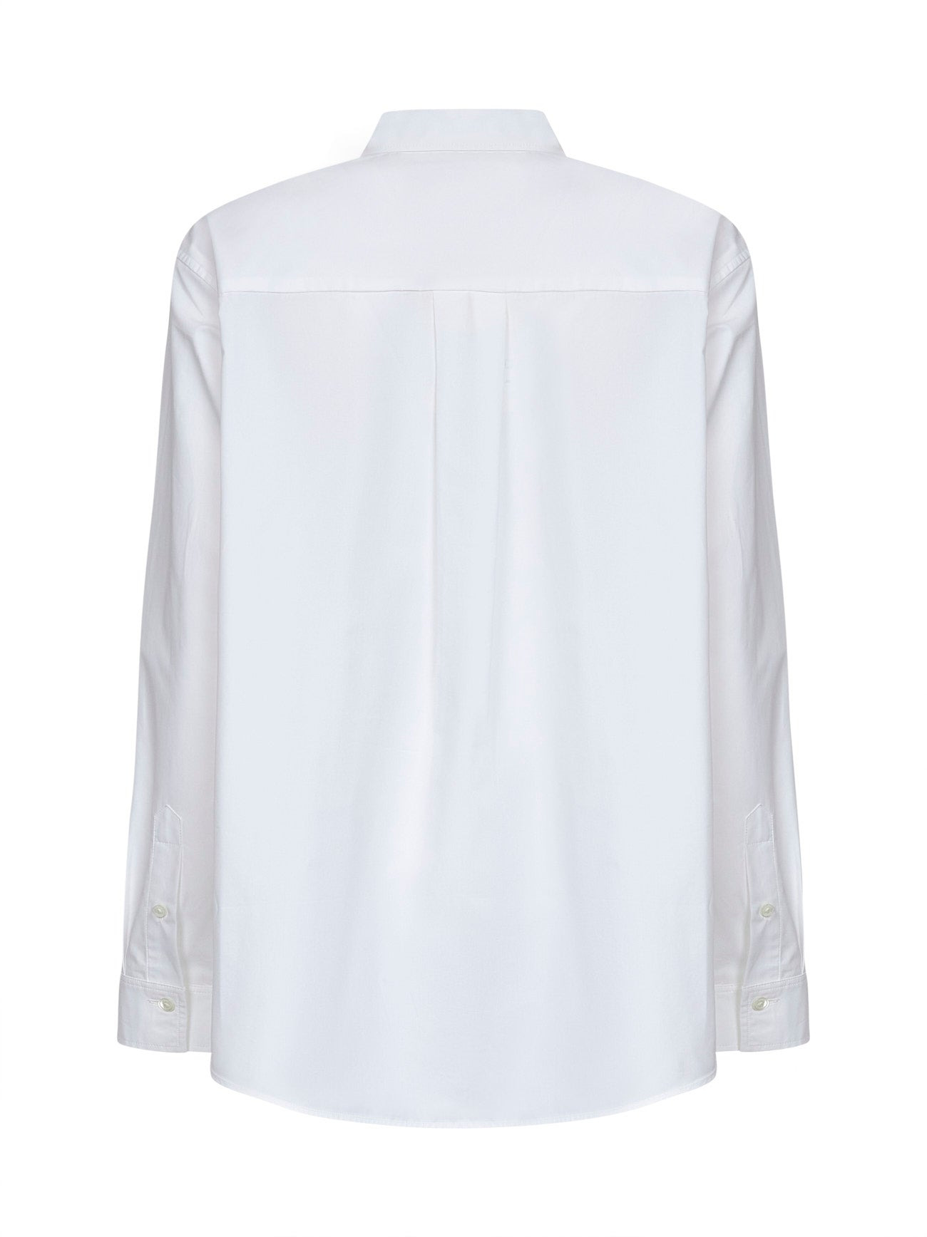 White organic poplin Signature shirt - 3