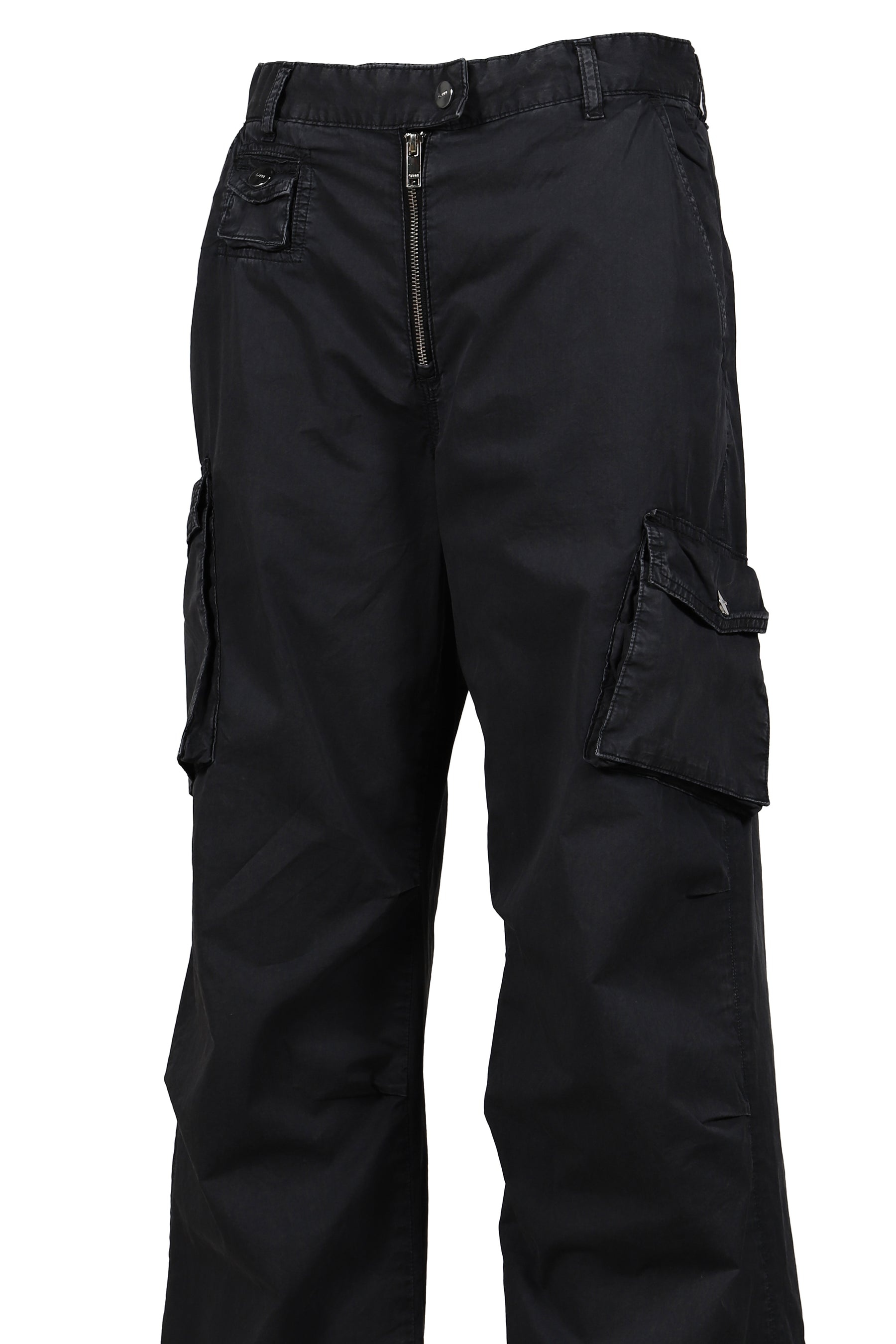 WASHED COTTON TWILL PANTS / PHANTOM - 4