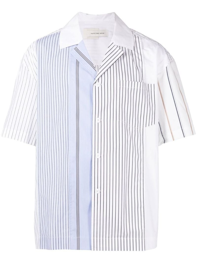 short-sleeve striped shirt - 1