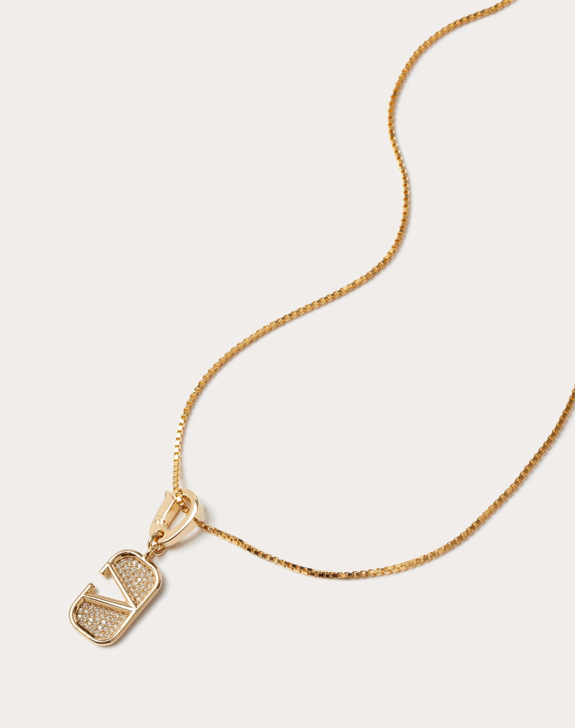 VLOGO SIGNATURE - CHEZ MAISON VALENTINO METAL AND SWAROVSKI ® CHARM - 2