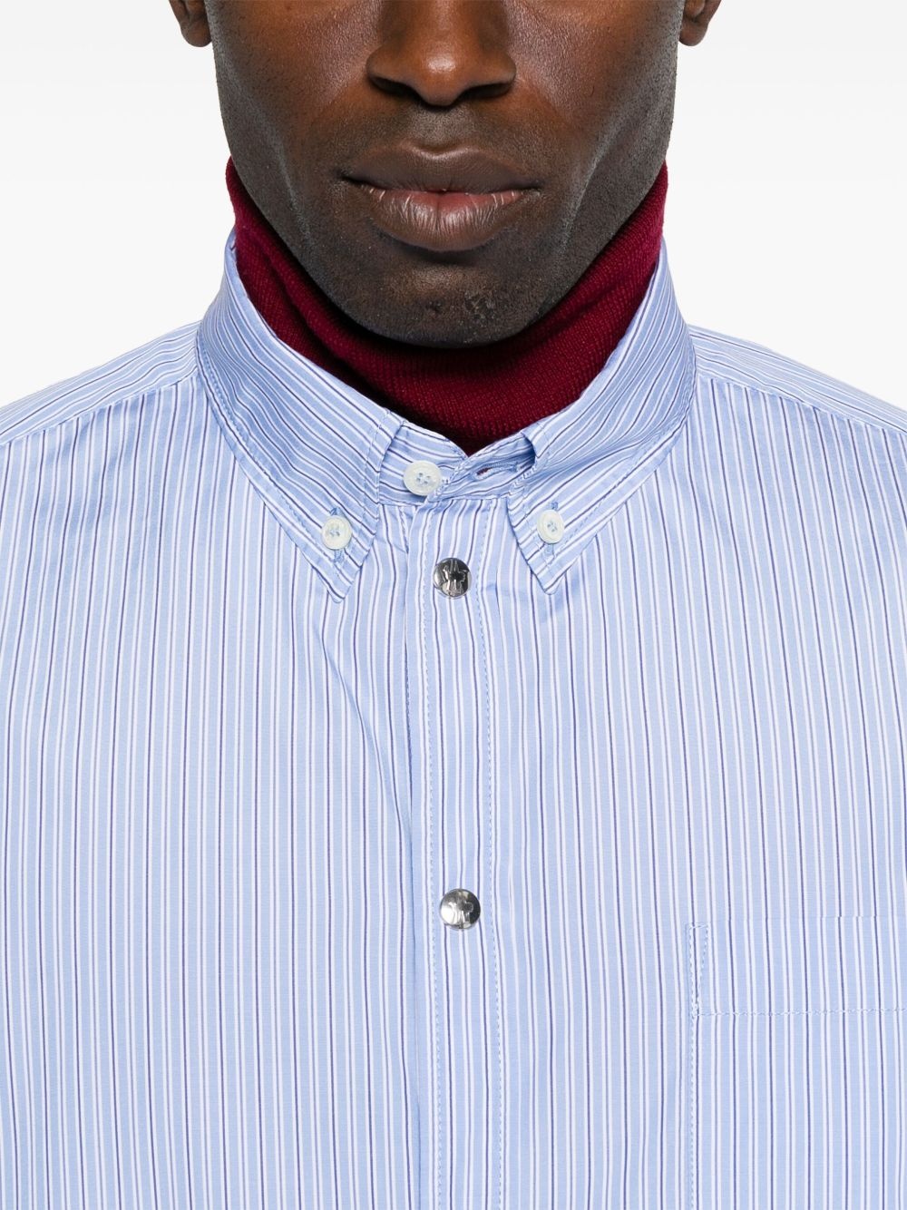 striped long-sleeved shirt - 5