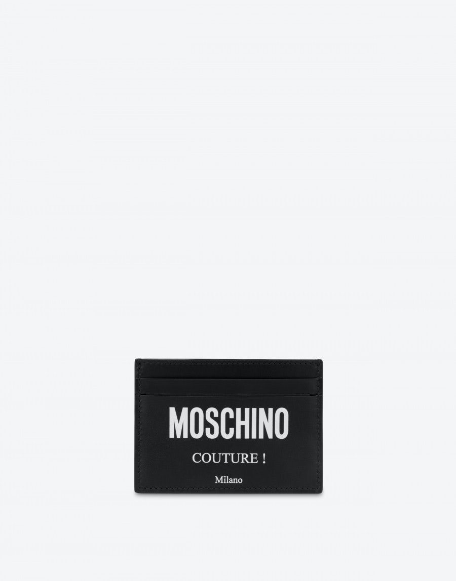 MOSCHINO COUTURE LEATHER CARD CASE - 1