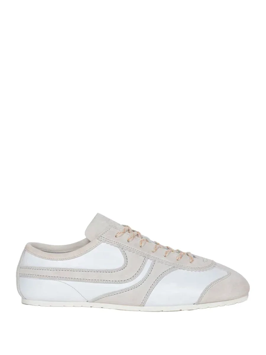 Dries Van Noten Leather Sneakers With Suede Inserts Shoes - 1