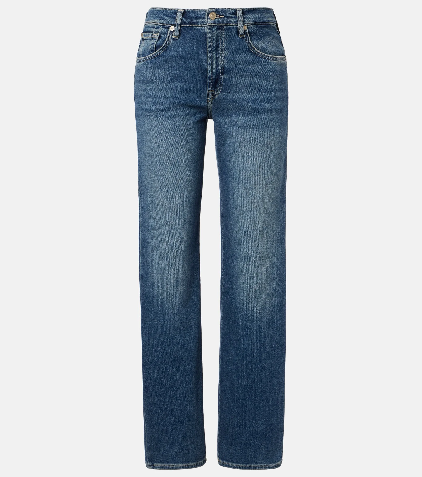 Stovepipe straight jeans - 1