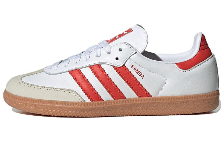 (WMNS) adidas Samba OG 'White Solar Red Gum' IF6513 - 2