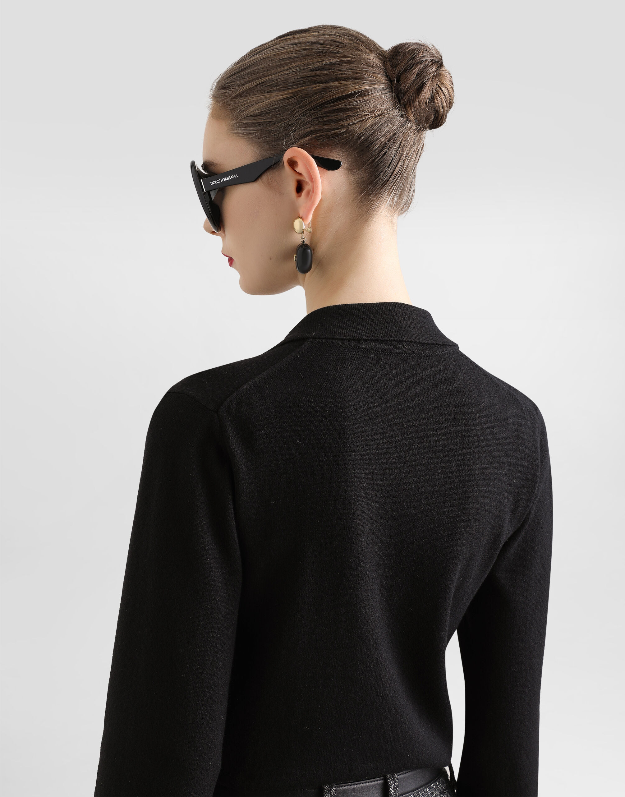 Cashmere polo pullover - 5