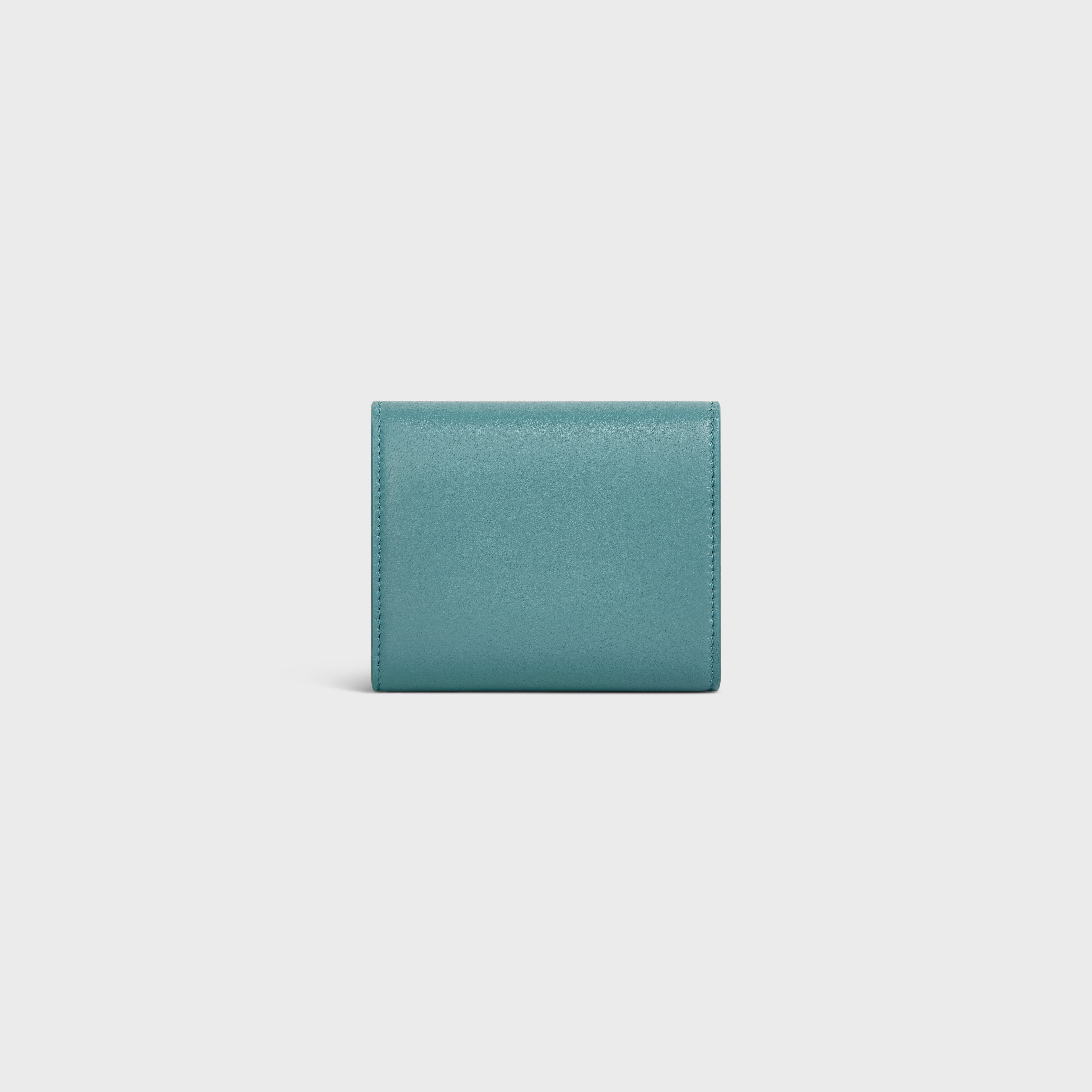 Triomphe Small Flap Wallet in Shiny Smooth Lambskin - 3