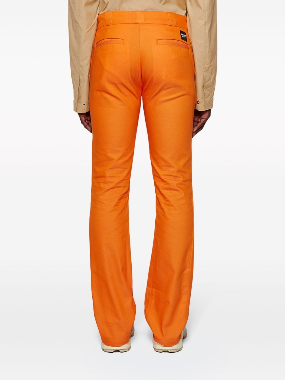 cotton-twill flared chinos - 5