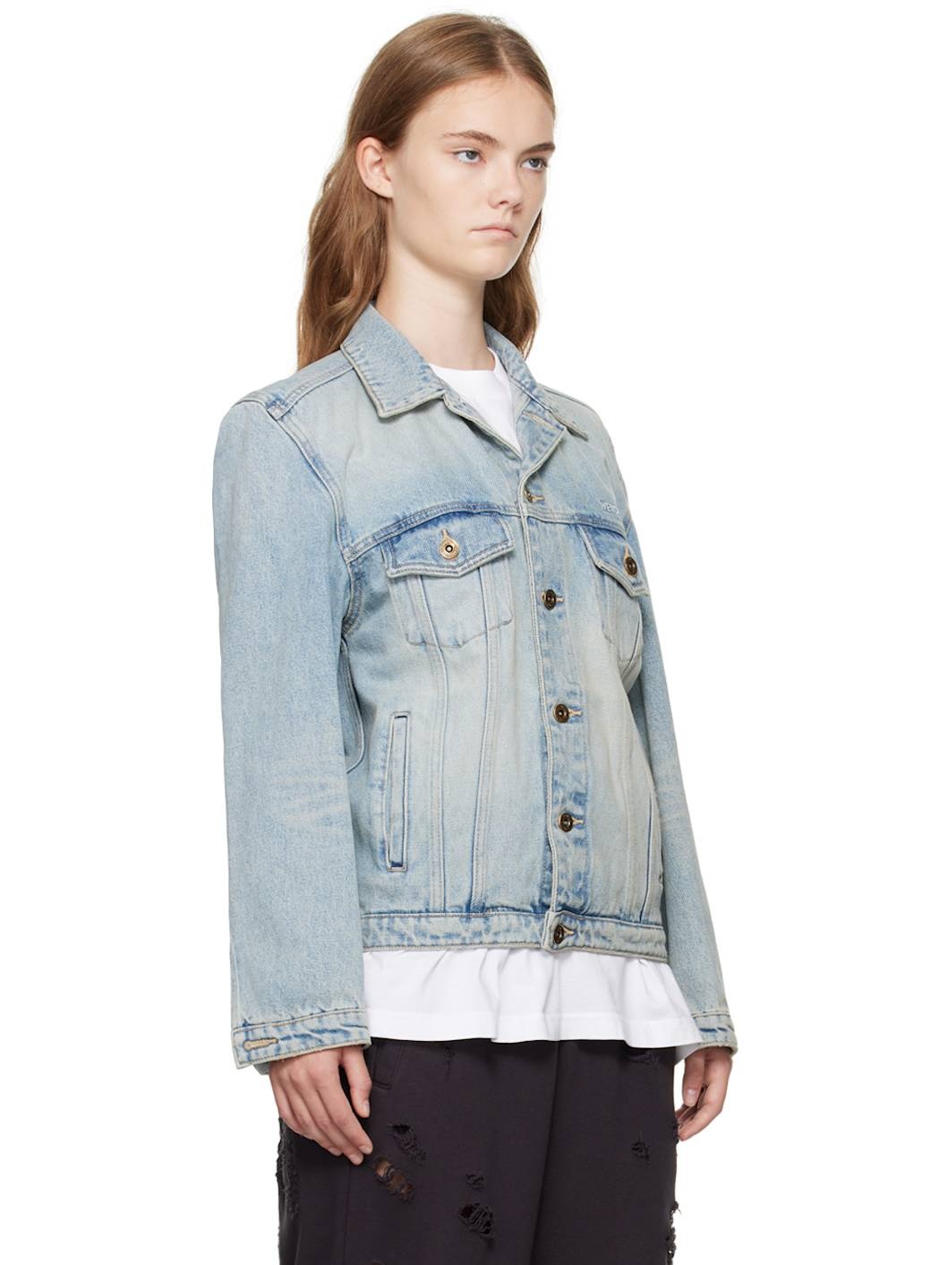Blue Washed Denim Jacket - 2