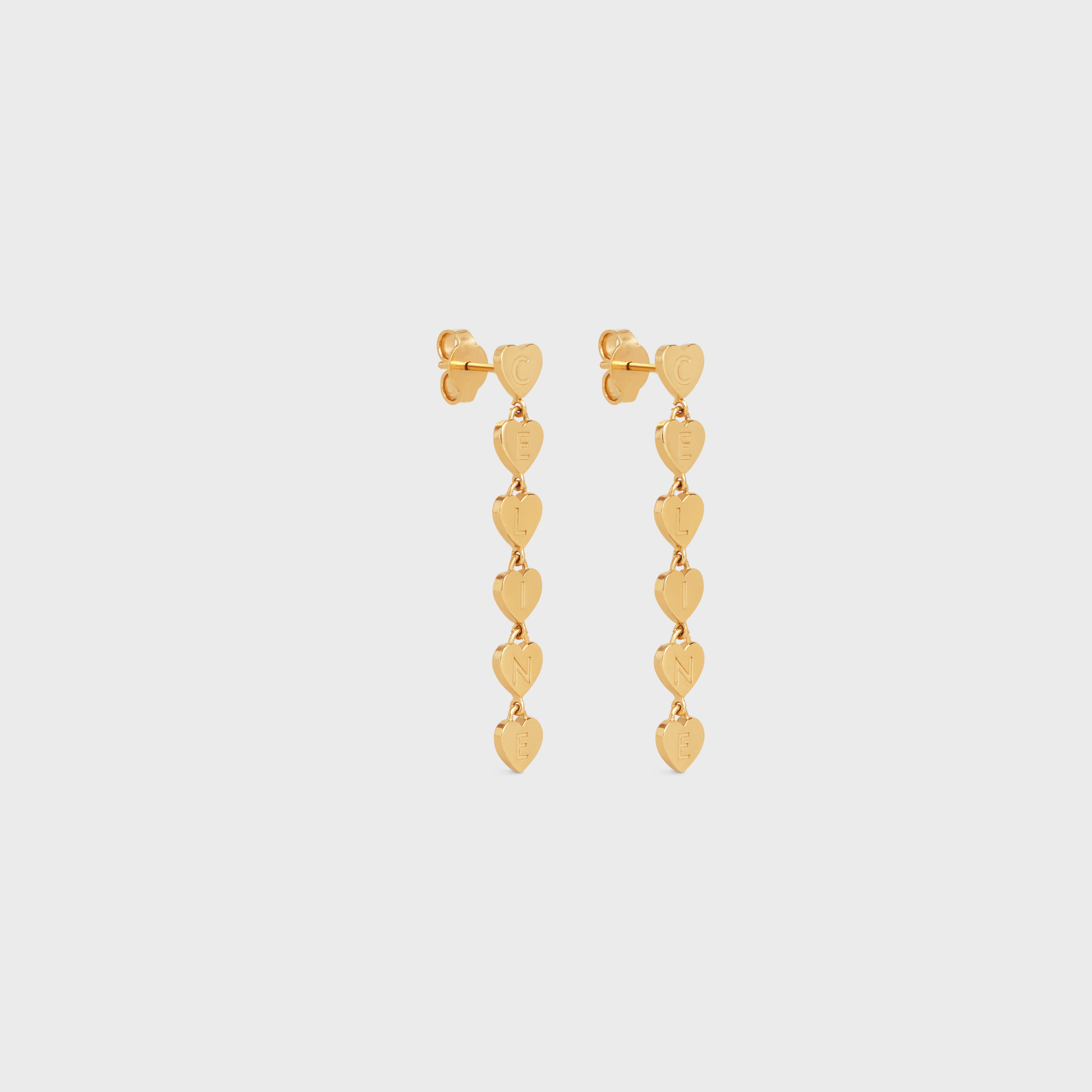 Cœur Celine Earrings in Brass with Gold Finish - 2