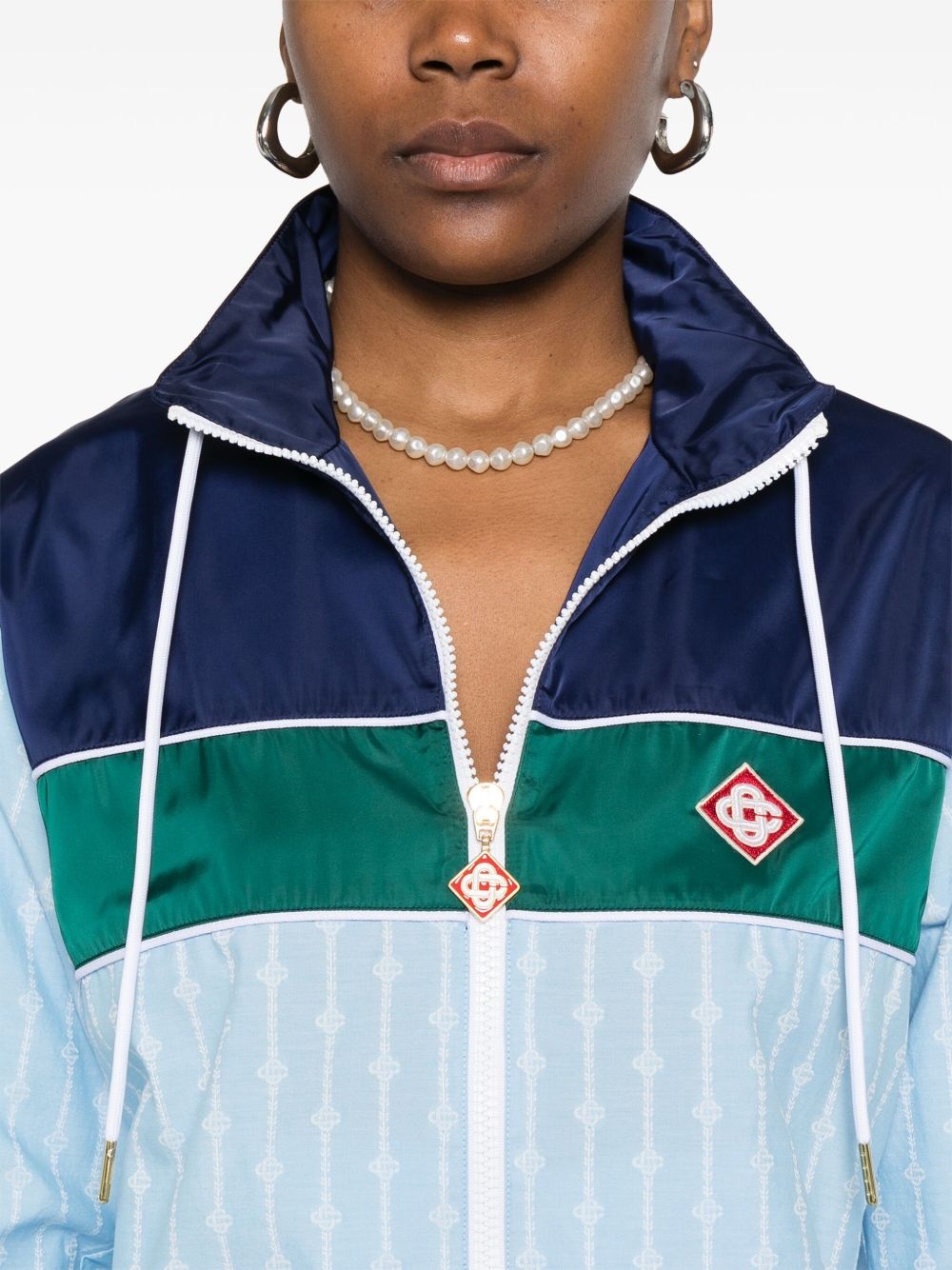 logo-patch jacket - 5