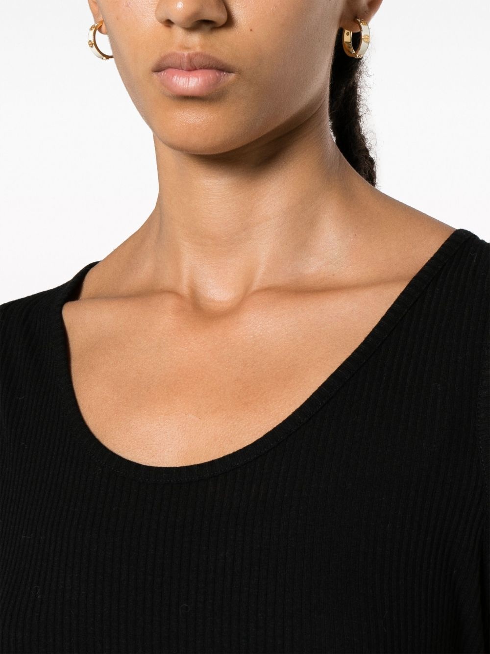scoop-neck ribbed-knit tank top - 5